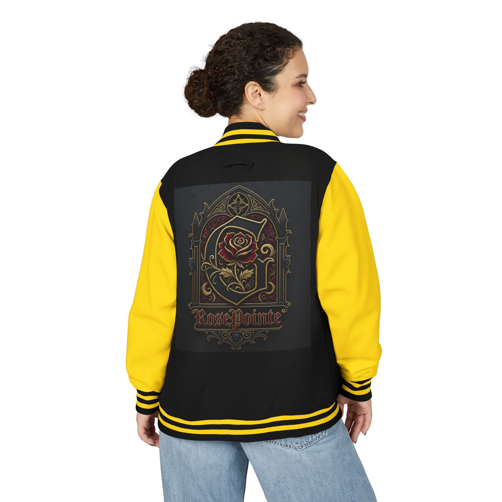 Unisex Heavyweight Letterman Jacket Glorious Rosepointe 7
