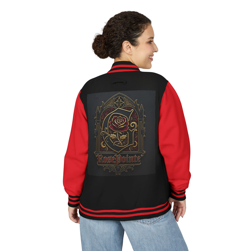 Unisex Heavyweight Letterman Jacket Glorious Rosepointe 7
